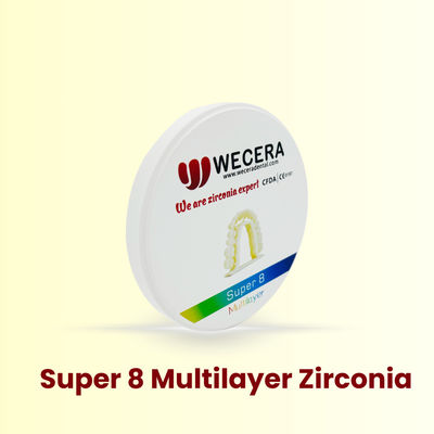 Flexual Strength 700Mpa 1200Mpa Dental Zirconia Block Developed for Laboratorio Dental Professionals Requiring Durability