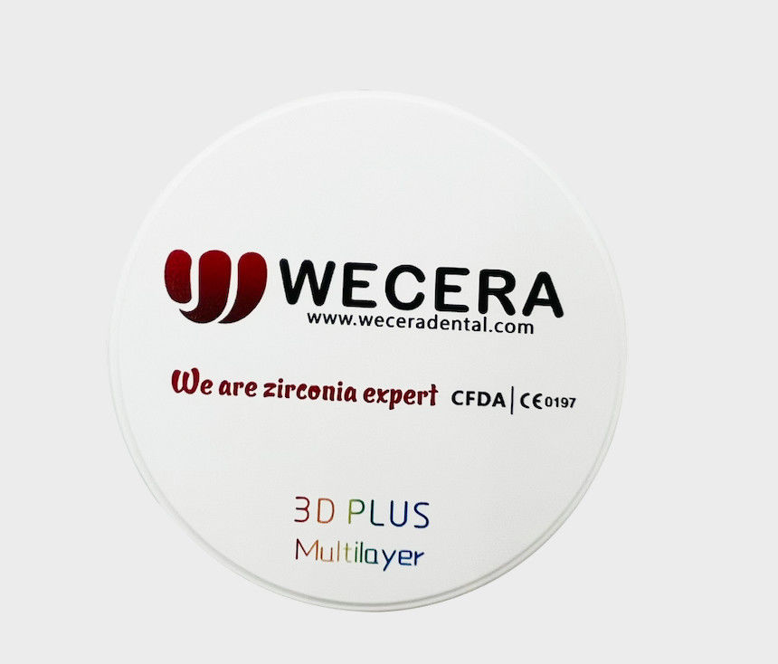 98mm or 95mm Diameter Multi-Layered Zirconium Ceramics with High Translucency