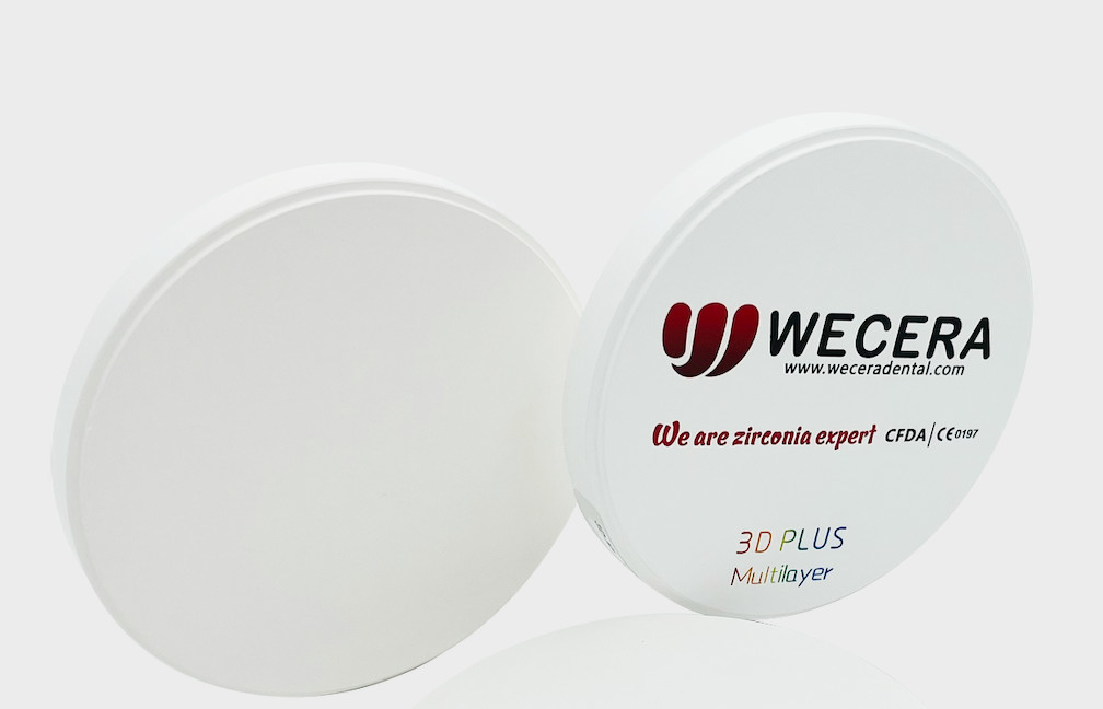 Wieland 3D Pro Dental Multilayer Zirconia Blocks 16 Colors 57% Translucency