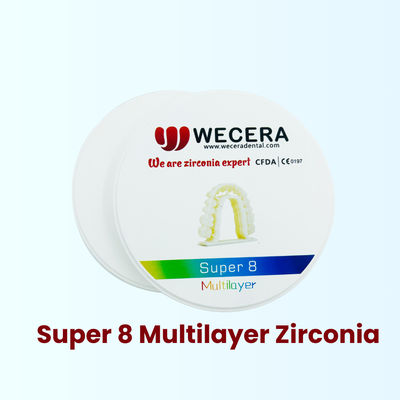 16 Vita Colors 3 Bleach Colors Meerschaal Zirconia Disc Diameter 98 mm Dikte 10mm 12mm 14mm 16mm 18mm 20mm 22mm 25mm